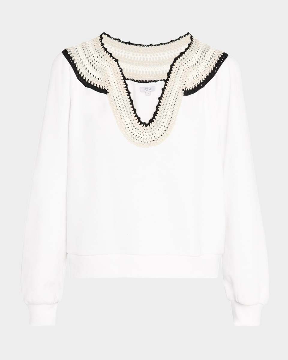 Sava Crochet-Trim Sweatshirt